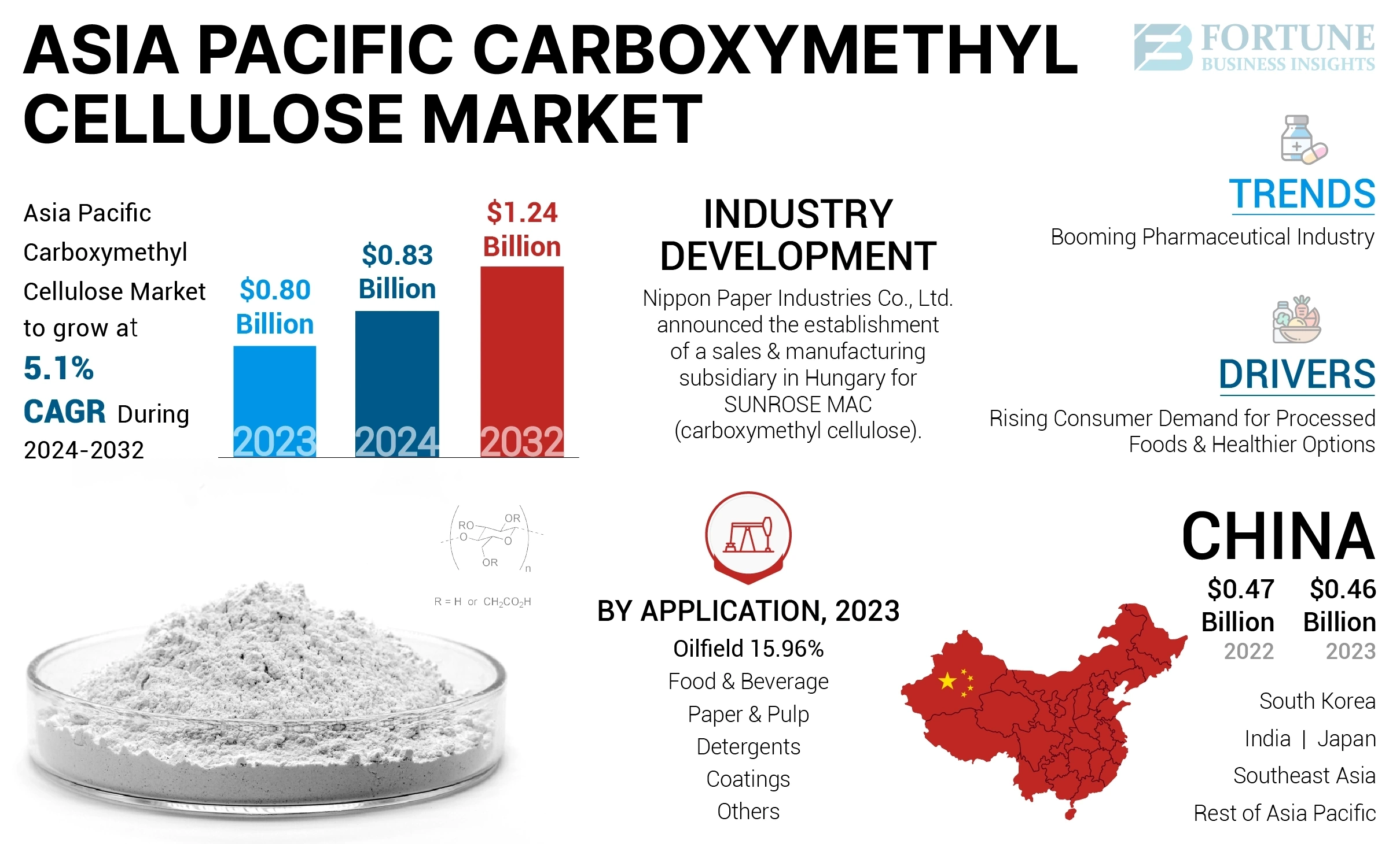 Asia Pacific Carboxymethyl Cellulose Market